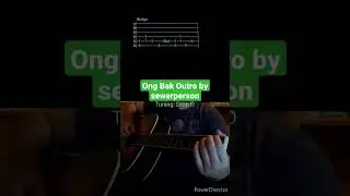 Ong Bak Outro by sewerperson- Acoustic Guitar Tab #shorts