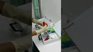 SI KULIT BESI IN ACTION (IRONskin) : Dressing Wound With Powder Free Latex Glove #shorts #ironskin