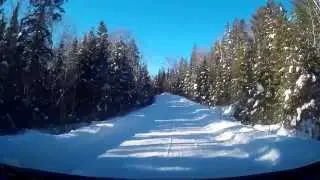 Algonquin - Driving up Arowhon Road - Mizzy Lake