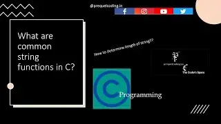 PrequelCoding|Sequel |What are Common String Functions & How To Determine Length of String?||