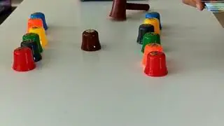 Stack a mole - Toy testing colour sequence preschool game