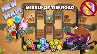 *NEW MAP* Middle Of The Road [Magic Monkeys Only] Guide | No Monkey Knowledge | BTD 6 (2023 Updated)