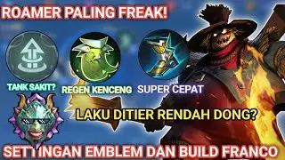 TANK FREAK! SETTING EMBLEM BUILD FRANCO TERSAKIT DAN TERKUAT 2024 | EMBLEM FRANCO ANEH