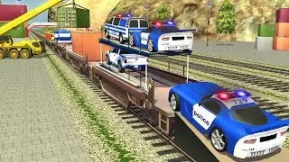 US Police Train Simulator Cop Car Transporter (by MobilMinds) Android Gameplay [HD]