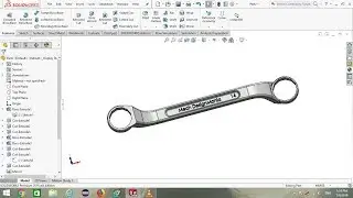How to design ring spanner in solidwork