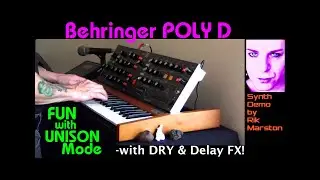 Behringer Poly D Fun with Unison Mode Analog Synthesizer like Minimoog Model D