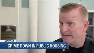 Crime down in public housing complex
