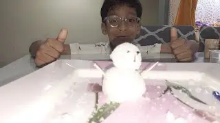 snow making experiment at home by Aveesh
