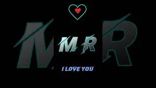 M Love R Name Status / M R Letter WhatsApp Status#shorts