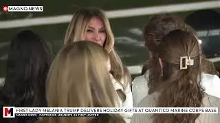 🇺🇸 First Lady Melania Trump Delivers Toys to Children of Service Members at Quantico Base [LIVE]