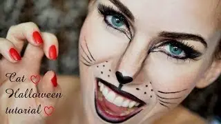 Makeup kočka / Cat Halloween makeup tutorial
