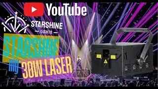 30W Laser Mapping | Crisp ILDA Graphics + DMX Control (40Kpps)