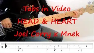 Joel Corry x Mnek - Head & Heart (BASS TABS IN VIDEO)
