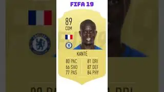 Kante fifa card evelution