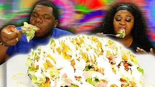 MEGA-SIZED FRESH SALAD MUKBANG!!! |HASHTAG THE CANNONS | EATING SHOW