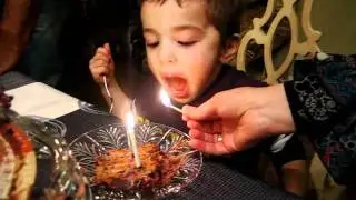 Badr Birthday Candle Blow!