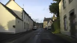 Driving Through Kergrist-Mo&euml;lou On The D87 & D31, Brittany, France 27th October 2010