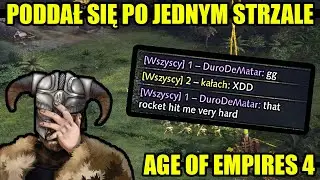 PRZECIWNIK PODDAŁ SIĘ PO JEDNYM STRZALE XD - AGE OF EMPIRES 4 RANKEDY