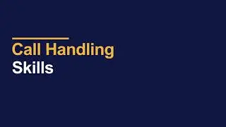 call handling skills training