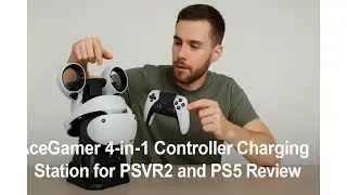 🎮 AceGamer 4-in-1 Controller Charging Station for PSVR2 and PS5 Review 🔌
