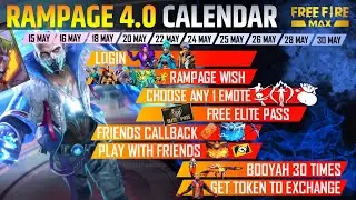 RAMPAGE CALENDER - आ गया | FF MAX NEW EVENT 🤩 | RAMPAGE 4.0 EVENT | FF MAX RAMPAGE EVENT 2022 |