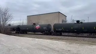 Canadian national train in Williams Iowa