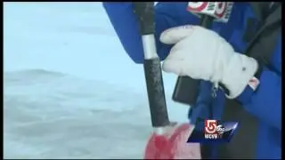 Dropping temperatures freeze slush, snow