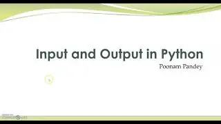 Input/Output in Python
