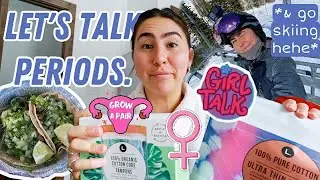 MENSTRUATE WITH ME *lol* Gym Girl Talk, Cycle-Syncing Workouts, Hormone Optimization etc & SKIING