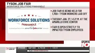 Workforce Solutions Panhandle to host Tyson layoff job fair Jan. 27
