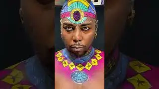 Juvia's Place Zulu Makeup 👑 #shorts #artist #makeup #makeuptransformation #makeuptransition