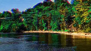 Bracebridge Muskoka River 🌊🌀 Digital Dreamscape