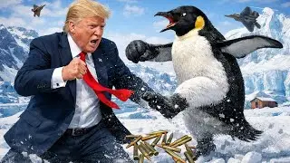 Trump Invades Greenland| Live War Footage with Penguins| Fighter Jets Dogfight |