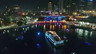 Tampa Riverwalk Lighted Boat Parade