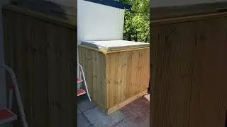 Homemade Hottub using ibc and lazy spa pump