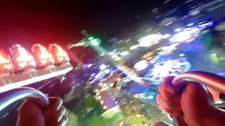 Abie Danter's Air (Zierer Star Shape) at night time onride (dedicated to Fairgroundking1)