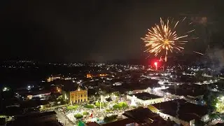 Veja a queima de fogos em Araruna pb 2026.imagens de drone