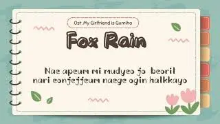 Fox Rain ( Karaoke Original Key) - Chu Ver