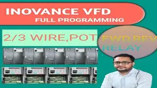 INOVANCE VFD FULL PROGRAMMING EXPLAINED.🪛🛠️VFD Motor Control.