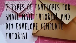 Snail Mail Envelope Tutorial w/ Punch board and DIY template