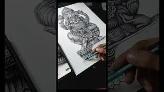 how to draw ganpati bappa drawing ## viral shorts ##@RituArtist-87