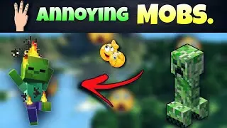 🔥 Minecraft 🥵 Most Annoying 🤬 MOBS.😈 !! #shorts #minecraft