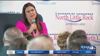 Sarah Huckabee Sanders addresses chamber luncheon, speaks on education, workforce training