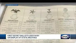 First secret ballots used in NH on display at state archives