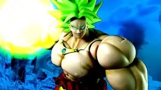 Review Intro Stop Motion Broly SDCC 2016 Exclusive DBZ SH Figuarts Bandai Toy Action Figure Revision