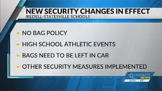 Iredell-Statesville Schools implement new security measures for high school athletic events