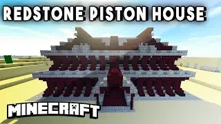 REDSTONE PISTON HOUSE (w/ A Rollercoaster, Secret Rooms, & More!)