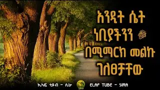 አንዲት ሴት ነቢያችንን ﷺ በሚማርክ መልኩ ገለፀቻቸው || ያሓቢቢ ያረሱለላህ || ELAF TUBE - SIRA