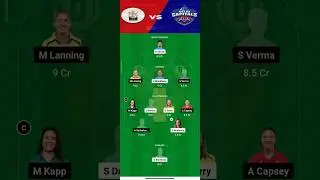 Rcb vs Dc today dream11 prediction Rcbw vs Dcw wpl dream11 team today #dream11 #cricket #dream11team