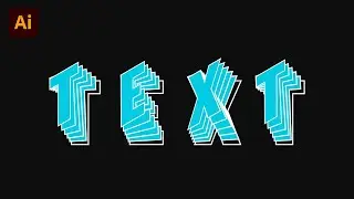 How to create flip text effect | Create this amazing text effect in adobe illustrator  2021 #shorts